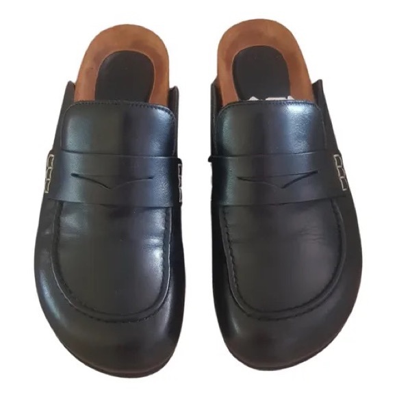 JW Anderson Black Leather Clogs - Picture 3 of 4